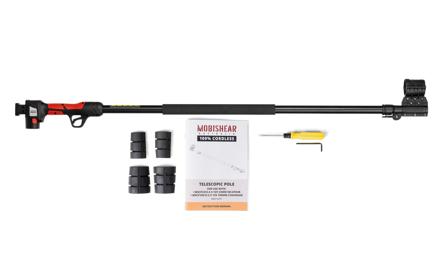 100% Cordless 12V Telescopic Pole Extension