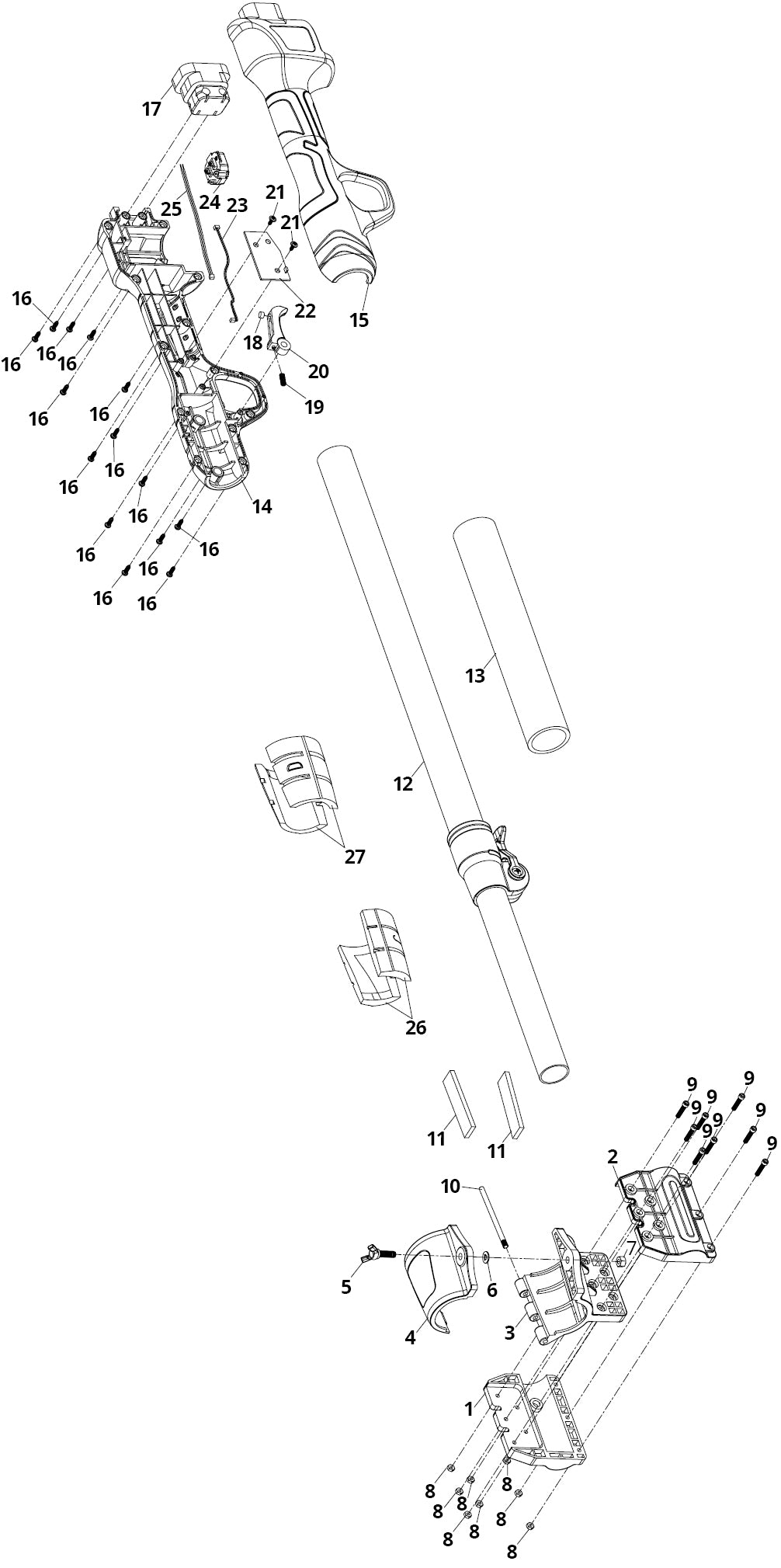 12V Telescopic Extension Pole