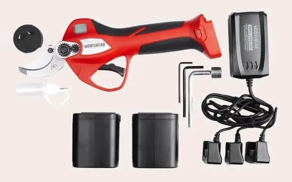 100% Cordless 37mm Pro Secateur & Telescopic Extension Pole Combo