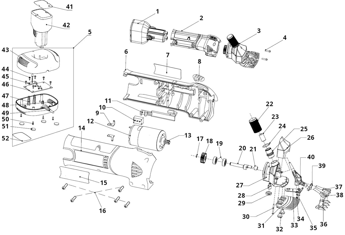 Shearing Handpiece